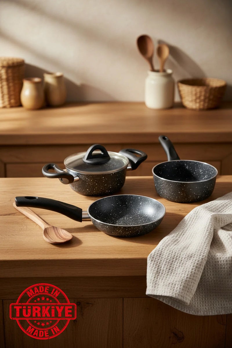 Bernardo Sakura 4 Piece Cookware Set Gray (Made in Turkey) - Image 1